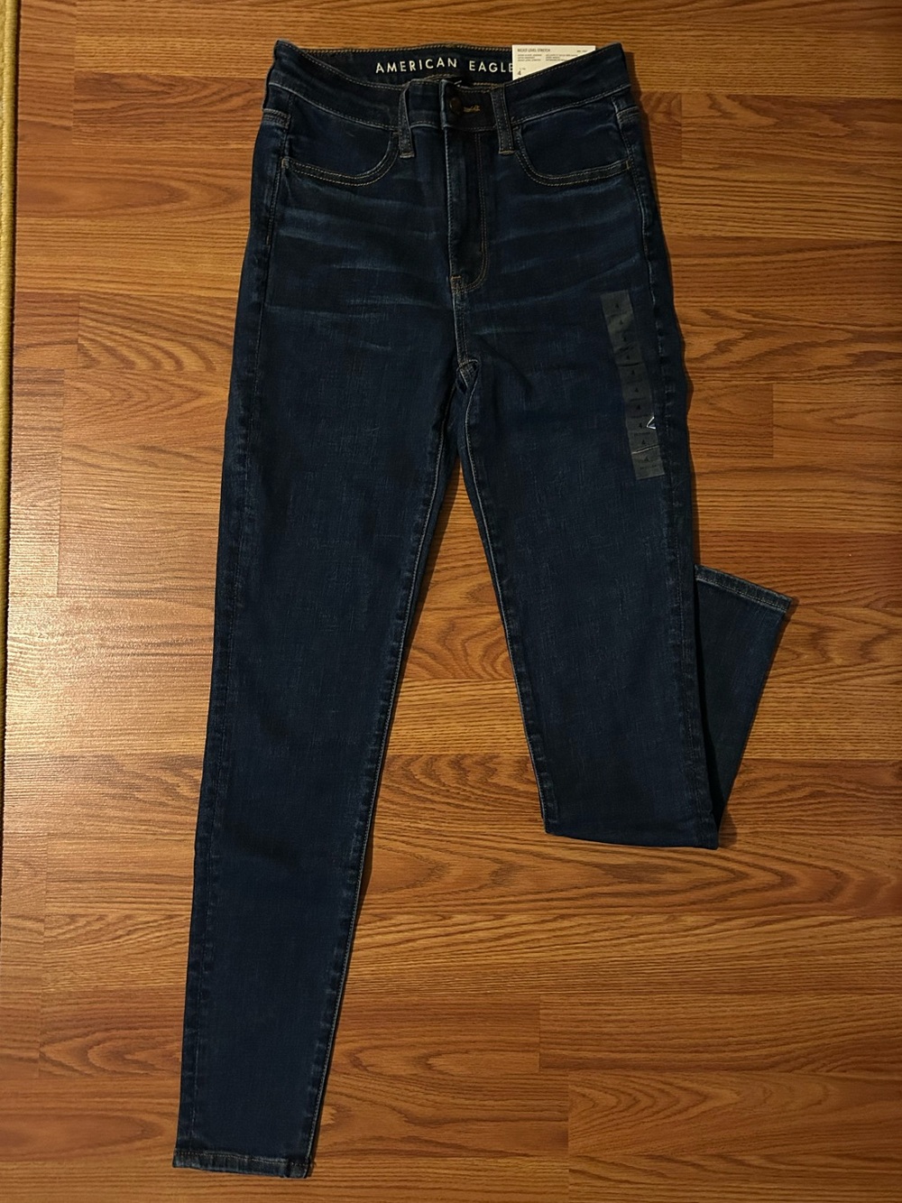 American Eagle Women's Dark Indigo Skinny Jeans High Rise Stretch